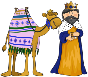 Melchior, the oldest king with his camel Game