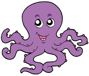 Octopus, carnivorous animal with eight arms Game