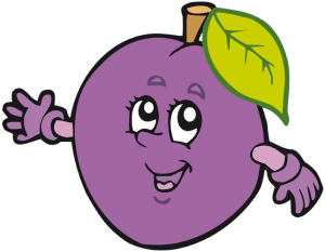 Plum, fruit of the plum tree Game