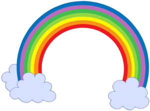 Rainbow between the clouds Game