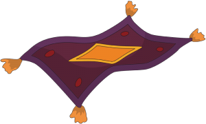 The flying carpet. The Aladdin magic carpet Game