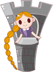 The long haired princess in the tower Game