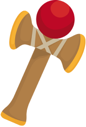 Wooden toy from Japan. Kendama Game