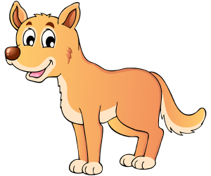 A dingo, wild dog of Australia and South Asia Game