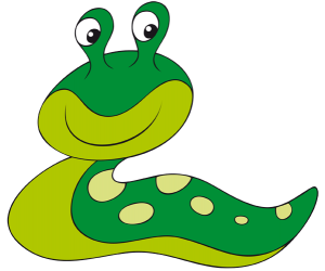 A green terrestrial slug, a gastropod Game