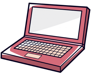 A laptop computer, a notebook Game