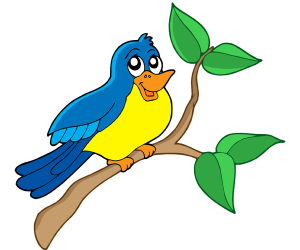A little bird on a tree branch Game