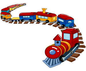 A toy train, a traditional toy Game