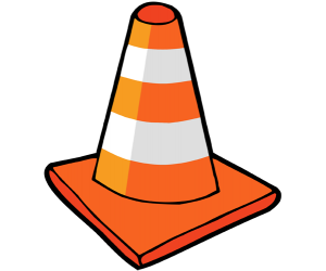 A traffic cone for security signaling Game