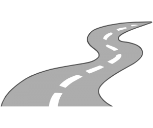 A two lanes road with curves Game