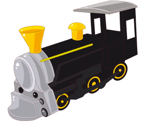 Ancient steam locomotive, a historical piece Game
