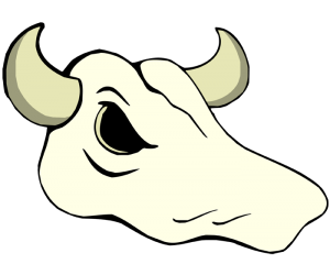 Animal's skull, a bovine's skull Game