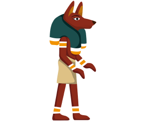 Anubis, egyptian god with the head of a jackal Game