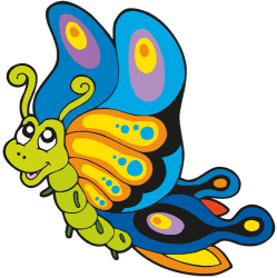 Beautiful butterfly with coloured wings Game