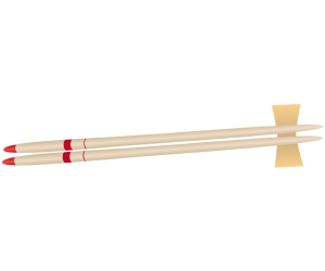 Chopsticks, traditional utensils to eat Game