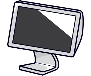 Computer monitor, display device for the computer Game