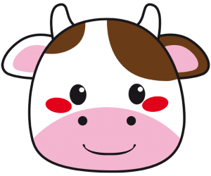 Cow mask. Mask of a cow head Game
