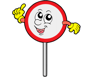 Forbidden, a circular traffic sign Game