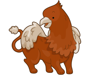 Griffin, fierce creature, half lion and half eagle Game