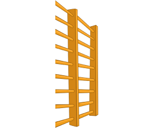 Gymnastics wall bars or gymnastics ladder Game