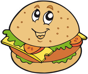 Hamburger sandwich. Cheeseburger Game