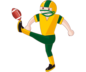 Kicker, the player responsible for kicking Game