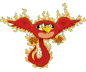 Phoenix, mythical bird of fire Game