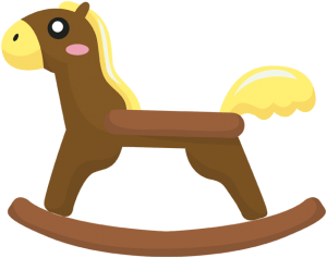 Rocking horse, a toy horse Game