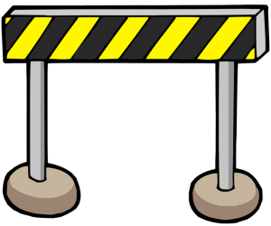 Safety barrier for road works Game