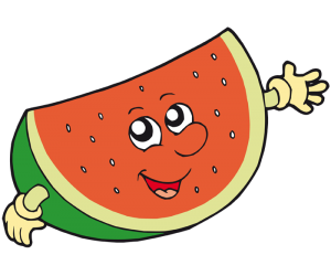 Slice of watermelon with seeds Game