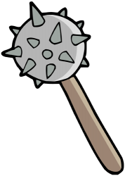 Spiked club, weapon to melee fight Game