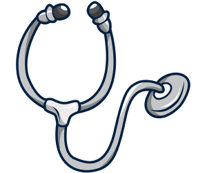 Stethoscope for listening to the internal sounds Game
