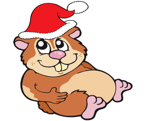 The hamster has eaten too much at Christmas Game