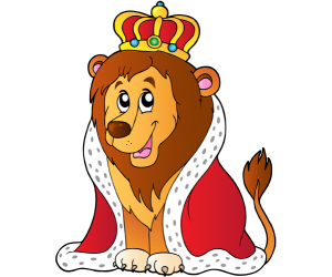 The Lion King with crown, the King of the beasts Game
