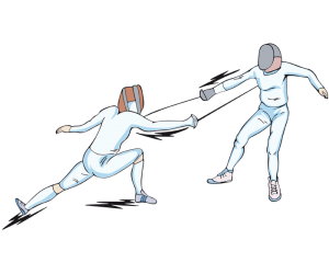 The olympic fencing has three disciplines Game