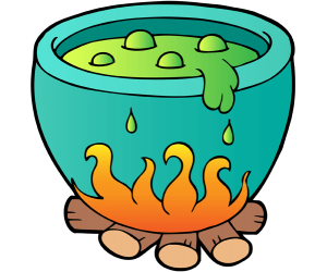 The secret potion boiling in the cauldron Game