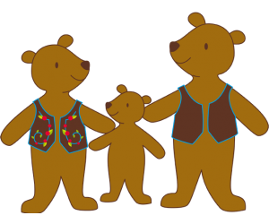 The three bears, the Bears family Game