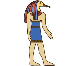 Thoth, egyptian god with ibis head Game