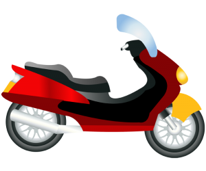 Typical modern scooter motorcycle Game